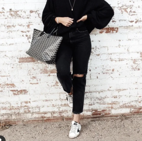 Black Cropped Jeans